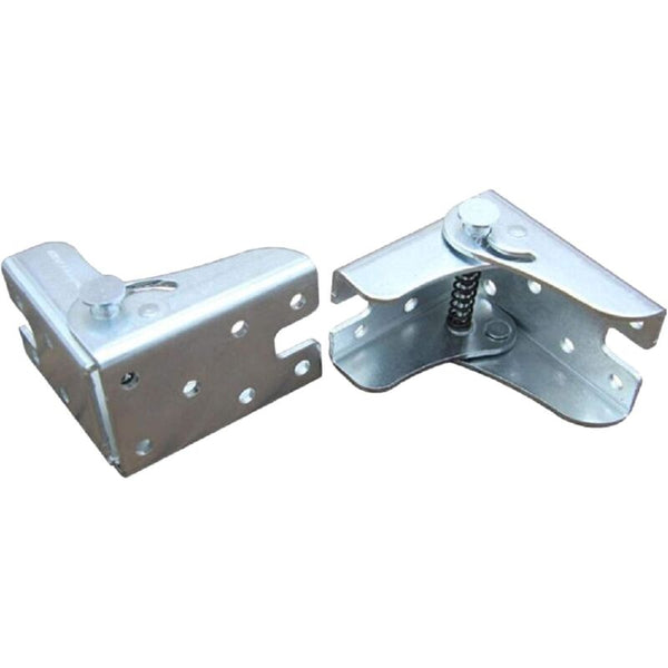 Self Locking Folding Leg Bracket Worktop Kitchen Table (2 Silver) Braces & Brackets