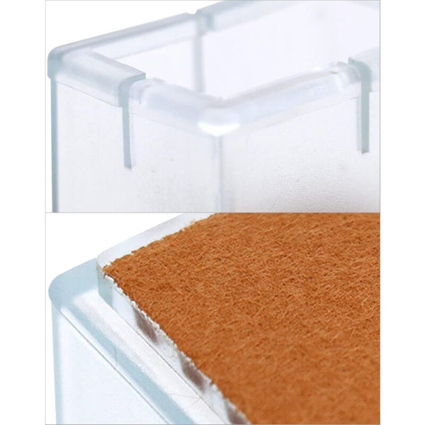 12 Pcs Rectangle Silicone Chair Leg Protectors For Chair/Table/Sofa Legs Width 24 30Mm X Length 39 47Mm Furniture Parts
