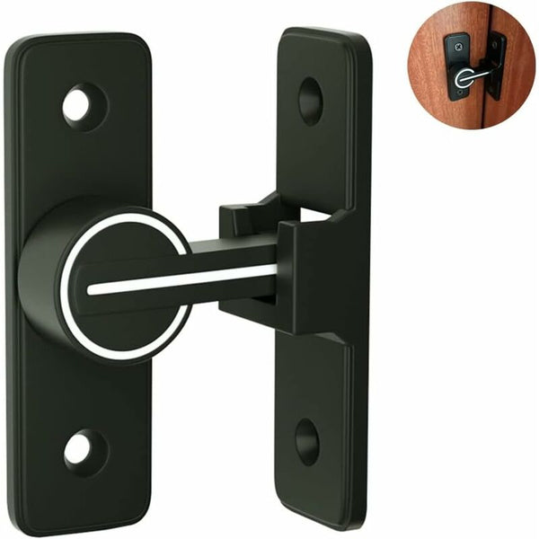 Luminous Sliding Interior Door Lock Latch 90 Tilt Hook Anti Theft Hasp Buckle Bolt For Window Door Locks & Lock Mechanisms