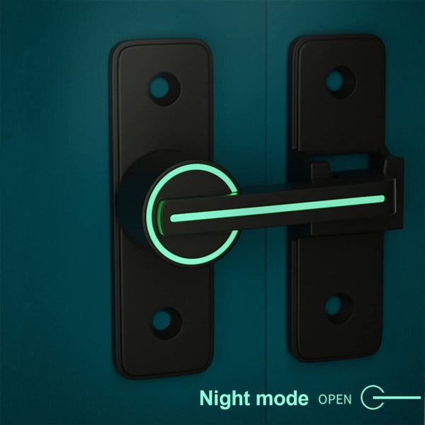Luminous Sliding Interior Door Lock Latch 90 Tilt Hook Anti Theft Hasp Buckle Bolt For Window Door Locks & Lock Mechanisms