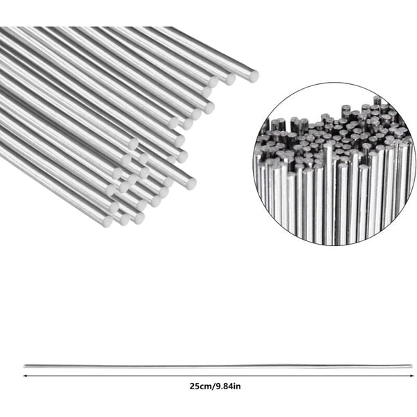 30 Pcs 1.6 X 250Mm Aluminum Soldering Tin Rods Welding & Soldering Tools