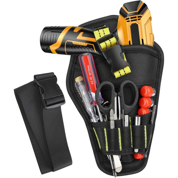 Tool Belt Holster With Adjustable And Open Loops For Storing Tools Drill Holsters Belts & Pouches