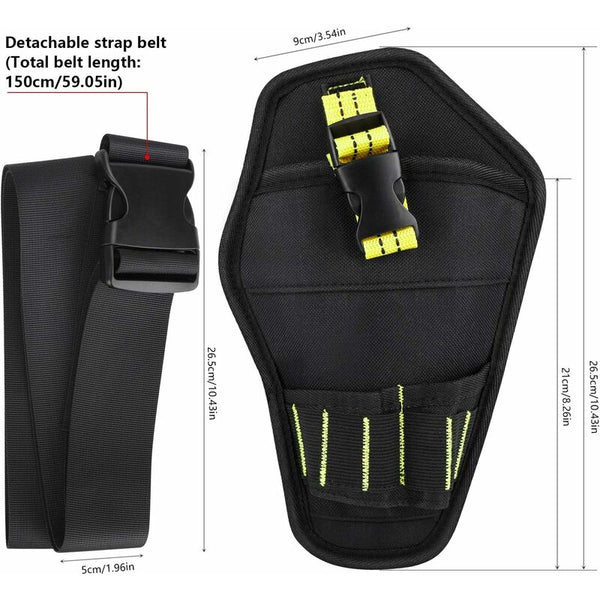 Tool Belt Holster With Adjustable And Open Loops For Storing Tools Drill Holsters Belts & Pouches