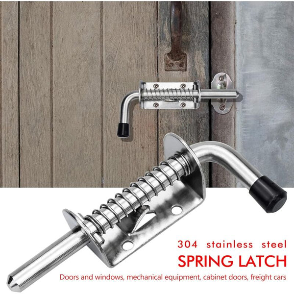 2 Pcs Garage Door Lock Spring Latch Steel Bolts Latches And 128Mm For Garden Shed Door Locks & Lock Mechanisms