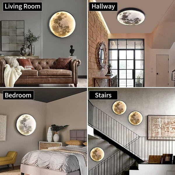 Indoor Wall Light Modern 15W Led Lamp Circle Design 6500K Lights Adjustable Black For Bedroom Living Wall Lights