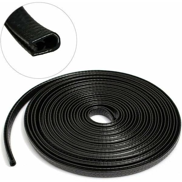 Car Door Edge Guards 4M Bumper Protector Rubber And Metal U Shape Strip Cars Boat Mouldings Trim