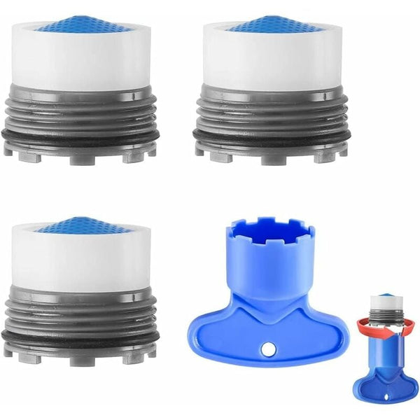 Faucet Aerator M18.5 3 Pcs Insert Nozzle Kitchen External Thread Water Saver For With Wrench Kitchen Taps
