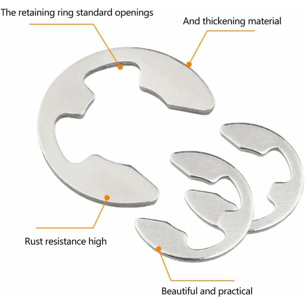 120 Pcs 10 Different Sizes Stainless Steel Lock Washers With Box For Wave Groove Machine Automotive Application Silver Washing Machines