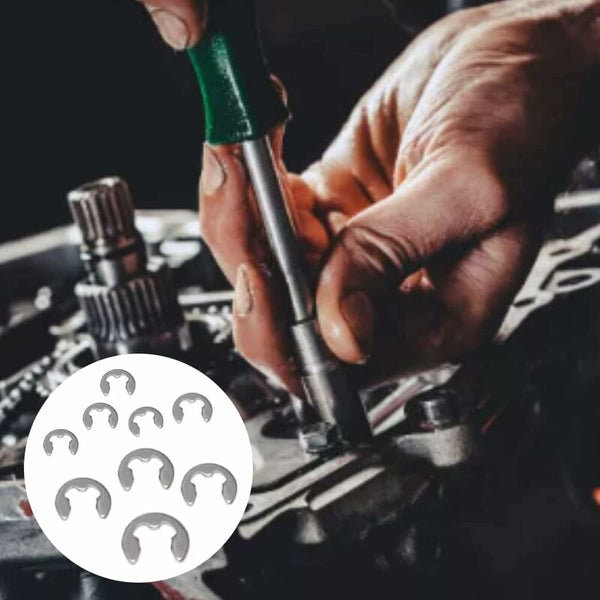 120 Pcs 10 Different Sizes Stainless Steel Lock Washers With Box For Wave Groove Machine Automotive Application Silver Washing Machines