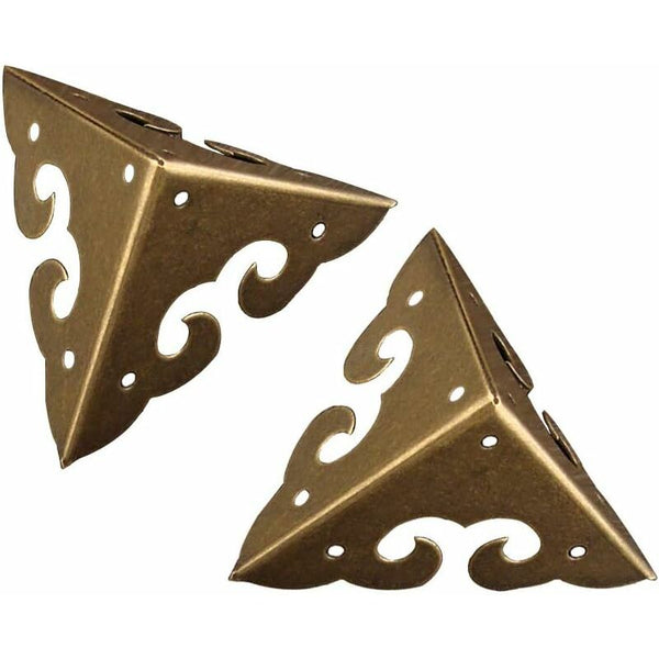 8 Pcs Brass Corner Protectors With Cloud Pattern Furniture Parts