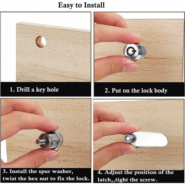 Thread Tubular Cam Lock Cylinder Security For Barrel Mailbox Door Drawer Cupboard With Alike Door Locks & Lock Mechanisms