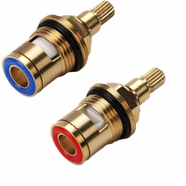 Ceramic Disc Head Pair Of Universal Replacement Faucet Cartridges 1/2" Quarter Turn 20 Notches X 51Mm Other Pump Parts & Accessories