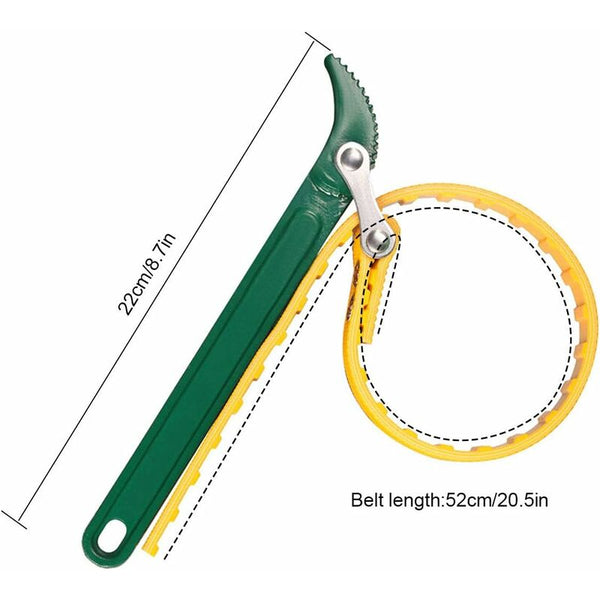Oil Filter Strap Wrench 8 Inch Multi Function Rubber Bottle Opener Ratchet Adjustable Tubes Hand Ratchet Wrenches