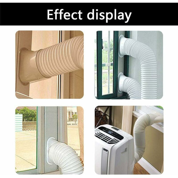 Air Conditioner Window Hose Adapter Flat Mouth Interface 15Cm Universal For Portable And Tumble Dryer Portable Air Conditioners