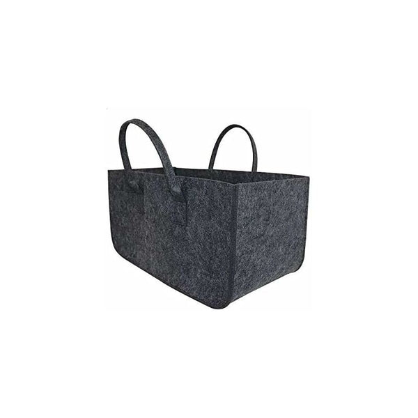 1 Pcs Log Bag Felt Wood Basket Storage For Logs Dark Grey 50X25x25cm Storage Bags