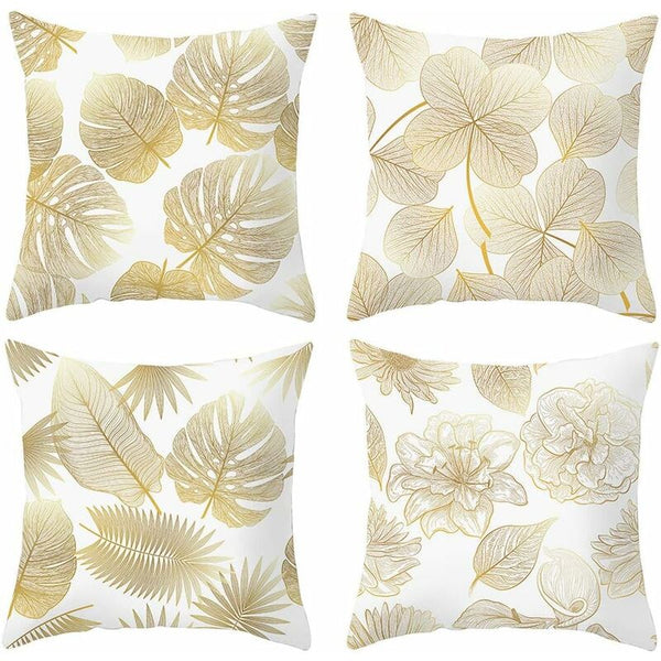 Pillowcase 45X 45Cm Modern Sofa Cushion Cover Beautiful Car Covers Home Decor Protectors (Golden Cushion Covers