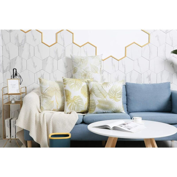 Pillowcase 45X 45Cm Modern Sofa Cushion Cover Beautiful Car Covers Home Decor Protectors (Golden Cushion Covers