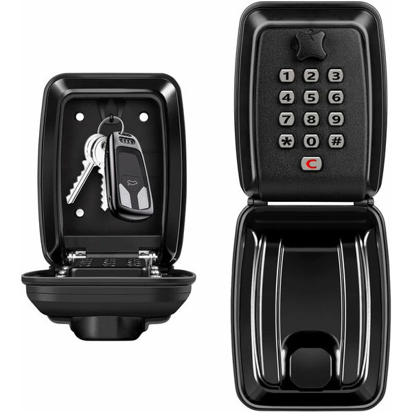 Outdoor Security Key Box Large Wall Mounted With 12 Digit Code Waterproof And Rustproof For Key Safes Boxes & Hideaways