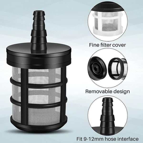 Water Filter For Pressure Washer Sediment Garden Hose With 3/8 1/2'' Connector Water Filters