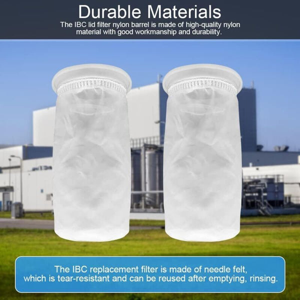 2 Pcs Nylon Ibc Filter Rainwater Tank Washable Replacement Lid Water Filters