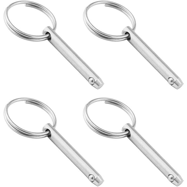 4 Pcs Quick Release Ball Pins 316 Stainless Steel 6.3Mm Diameter With Spring Loaded End Screws & Bolts