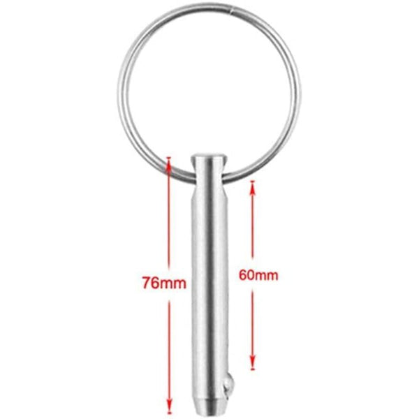 4 Pcs Quick Release Ball Pins 316 Stainless Steel 6.3Mm Diameter With Spring Loaded End Screws & Bolts