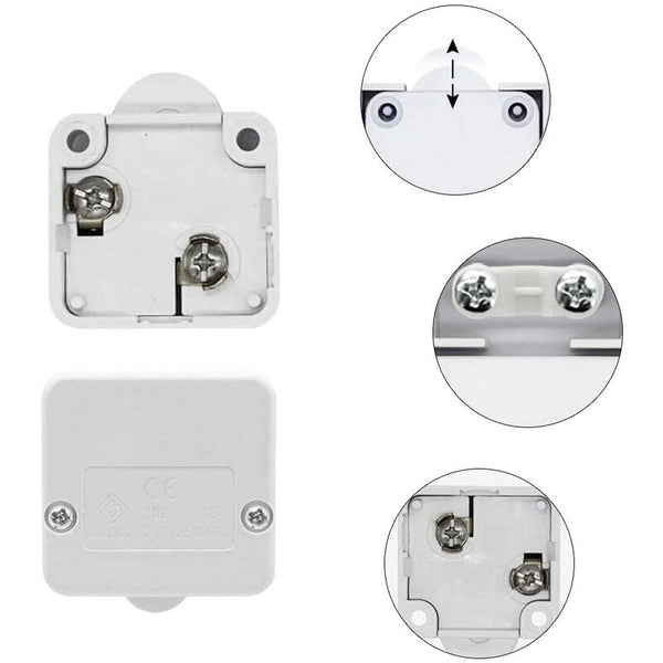 2 Pcs Cabinet Cupboard Switch 2A/250V Automatic Cupboards For Applies To Various Lighting Fixtures And All Types Cabinets & Cupboards
