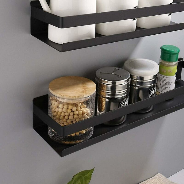 Bathroom Shelf Wall Mounted 20 40Cm Modern Matte Black Kitchen Shower (3010.56Cm) Shelves