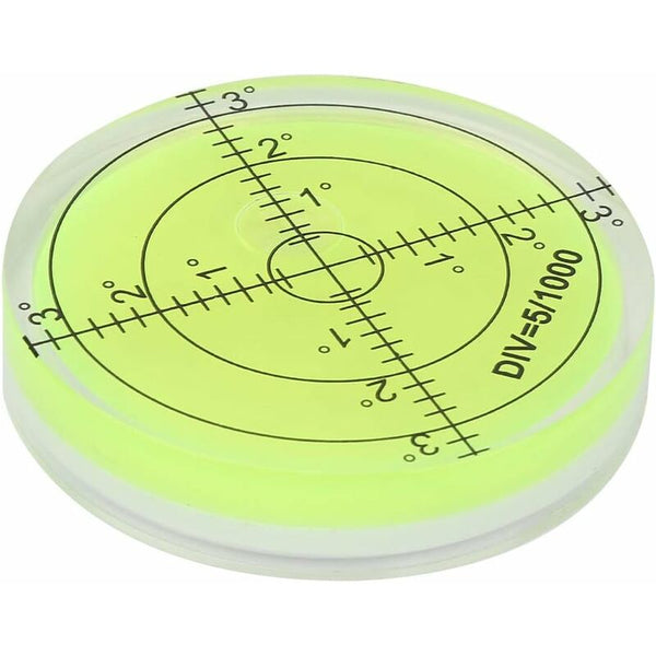 Round Spirit Level 60Mm Diameter Measuring Tool Bubble With Scale For Balancing Camera Equipment Spirit Levels