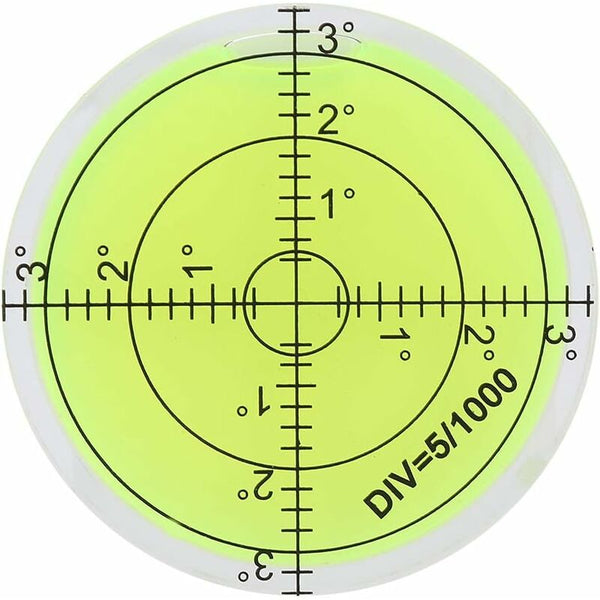 Round Spirit Level 60Mm Diameter Measuring Tool Bubble With Scale For Balancing Camera Equipment Spirit Levels