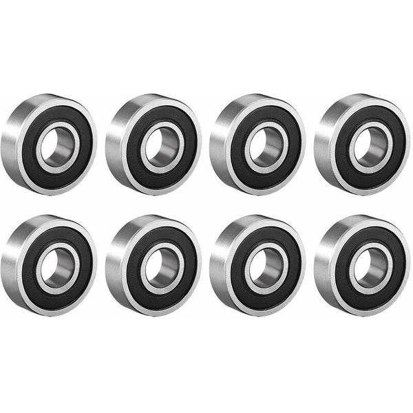 8 Pcs Deep Groove Ball Bearing 6000Rs Two Sealed 10X26x8mm Carbon Steel Other Automotive Care Supplies
