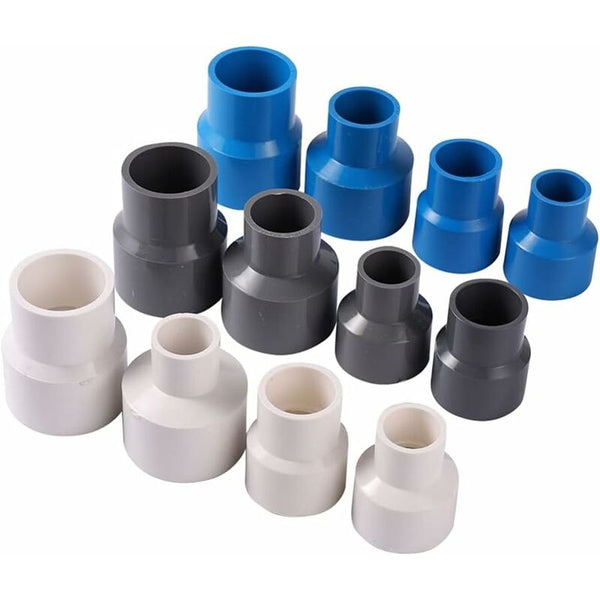 Pvc Straight Reducer Adapter For Garden Greenhouse Farm Water Supply Pipes 40Mm To 20Mm Grey Connectors Valves & Accessories