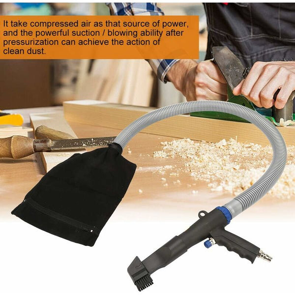 Dual Function Air Blower Vacuum Gun Pneumatic Cleaning Tool Leaf Blowers