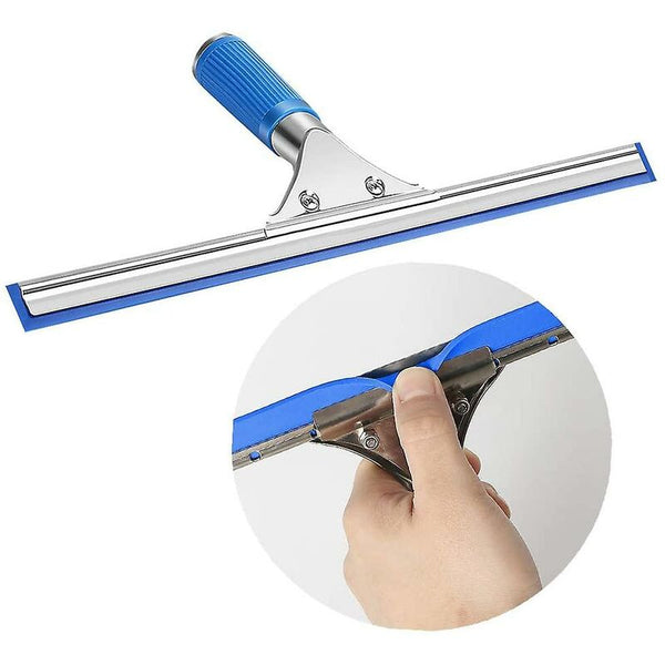 Cleaning Kit Squeegee And Microfiber Cloth Shower With Rubber Lip Tool 35Cm Squeegees & Window Cleaning