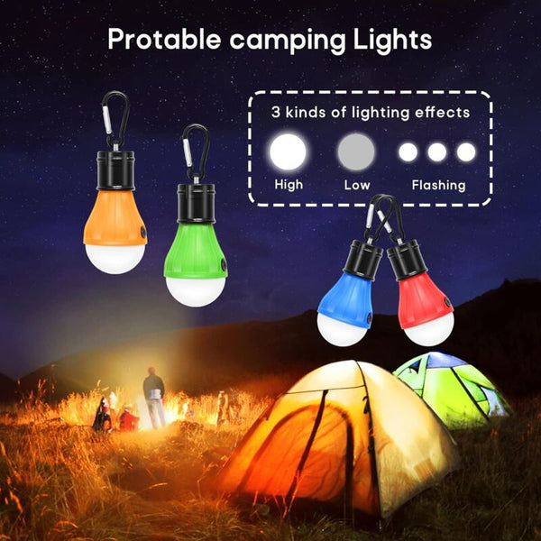 4 Pack Led Camping Lights Hiking Fishing Emergency Waterproof Battery Powered Indoor Outdoor Lighting Lanterns
