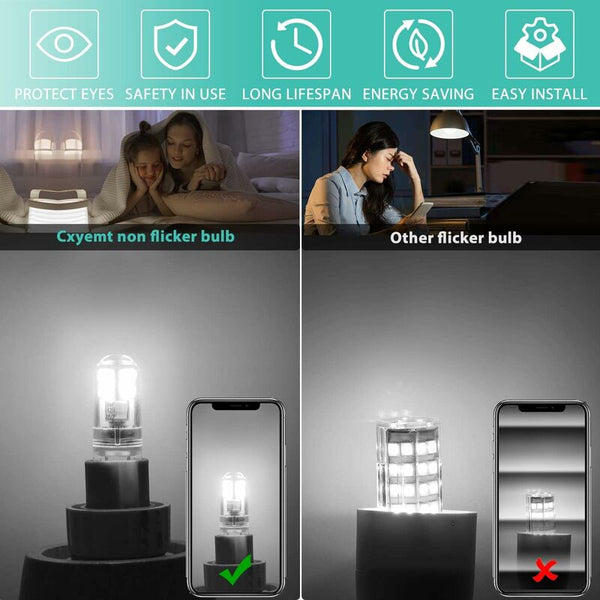 G9 Led Bulbs 1.5W Equivalent To 20W Halogen Light Cool White 6000K Ac 220 240V Non Dimmable Mini Incandescent Light Bulbs