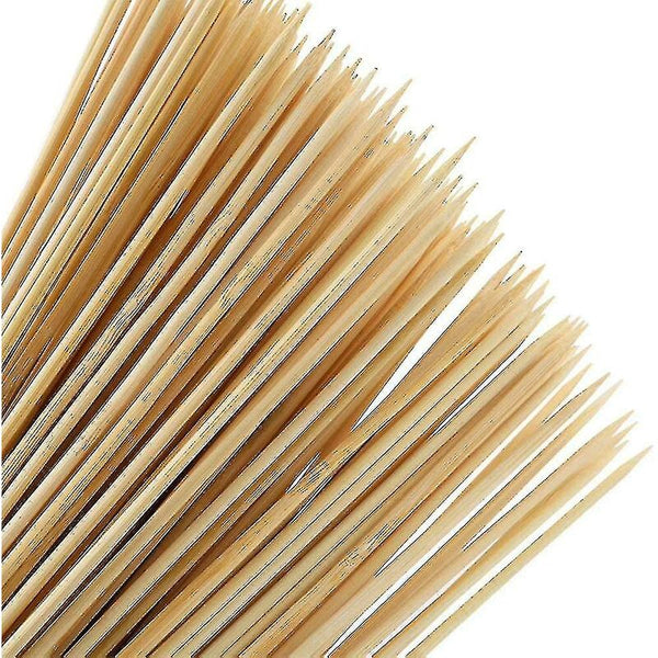 100 Pieces Skewers 30Cm Bamboo Sticks For Fruit tail Bbq And Vegetables Barbecue Accessories