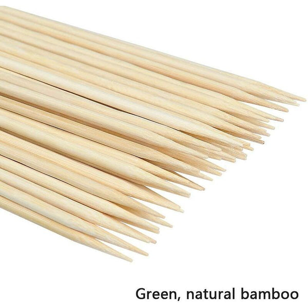 100 Pieces Skewers 30Cm Bamboo Sticks For Fruit tail Bbq And Vegetables Barbecue Accessories