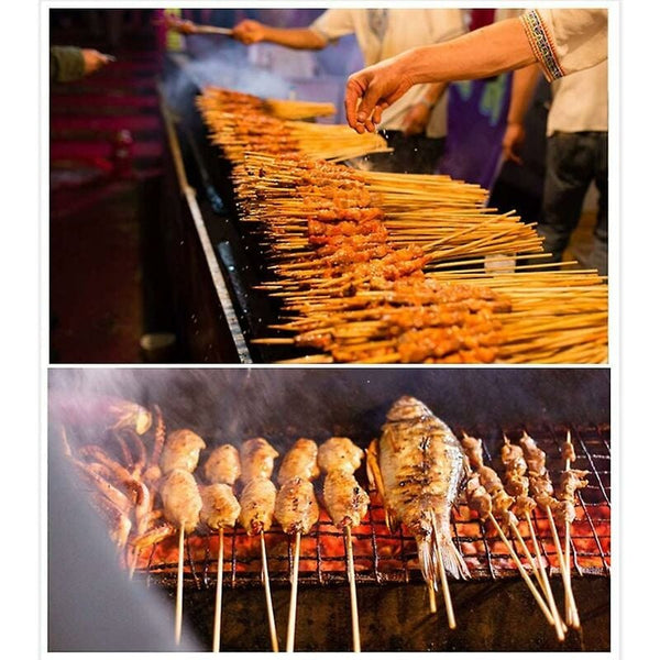 100 Pieces Skewers 30Cm Bamboo Sticks For Fruit tail Bbq And Vegetables Barbecue Accessories