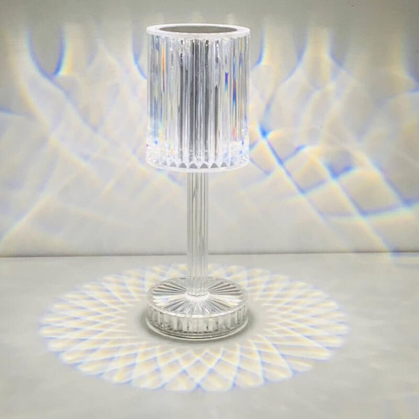 Crystal Led Table Lamp Rechargeable Cordless Touch Dimming Bedside For Living Room Hotel Bedroom Lamps