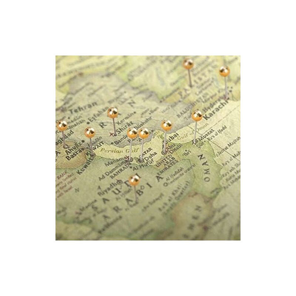 1000 Pieces Push Map Thumbtacks For Cork Board Fabric Marking 1/8 Inch Round Metal Head Pins
