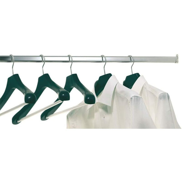Oval Furniture Rail Hanger 2 Pieces Wardrobe Tube Bracket For Bar Nickel Plated Steel Rod Fixing Metal Hooks & Hangers