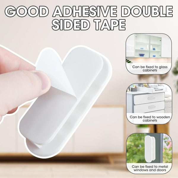 Balcony Door Knob 4 Pcs Set Handles Cabinets Furniture Glass Plastic Look Furniture Parts