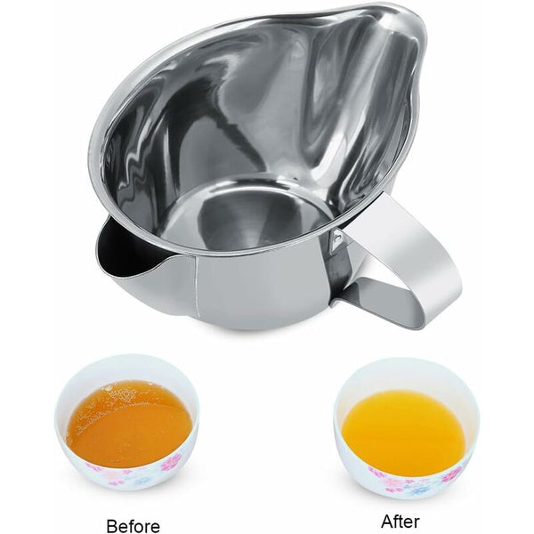 250Ml Stainless Steel Gravy Boat Fat Separator For Kitchen Use Colanders Strainers & Sifters