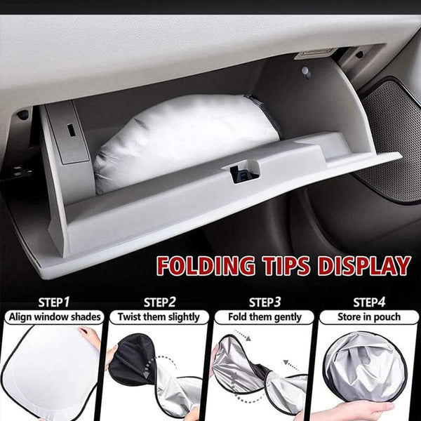 Car Windshield Sun Shadefoldable Front Visor Sunshade Coveranti Uv Reflective Protectorsunshade Block Sun Visors