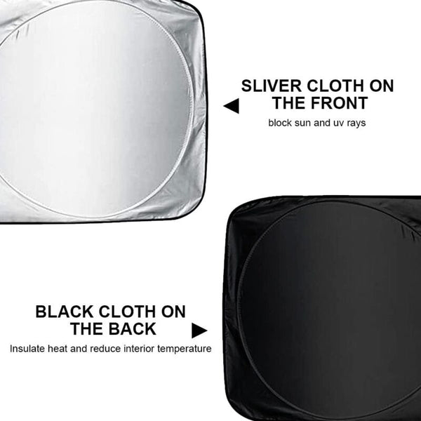 Car Windshield Sun Shadefoldable Front Visor Sunshade Coveranti Uv Reflective Protectorsunshade Block Sun Visors
