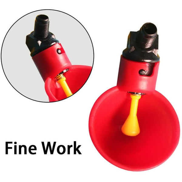 10 Pcs Poultry Drinking Water Cups Automatic Plastic Chicken Cage Bowls Quail Piegon Waterers For Livestock Pet Chicken Supplies