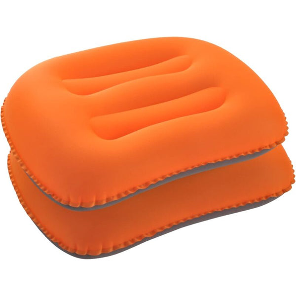 Inflatable Camping Orange 2 Pack Compact And Ultralight Beach For Travel Hiking Mountaineering Pillows