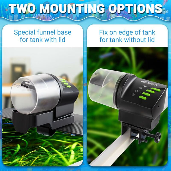 Aquarium Fish Feeder Multifunctional Adjustable Automatic Food Dispenser Plug In Turtle Vacation Resun Af2020 Fish Feeders