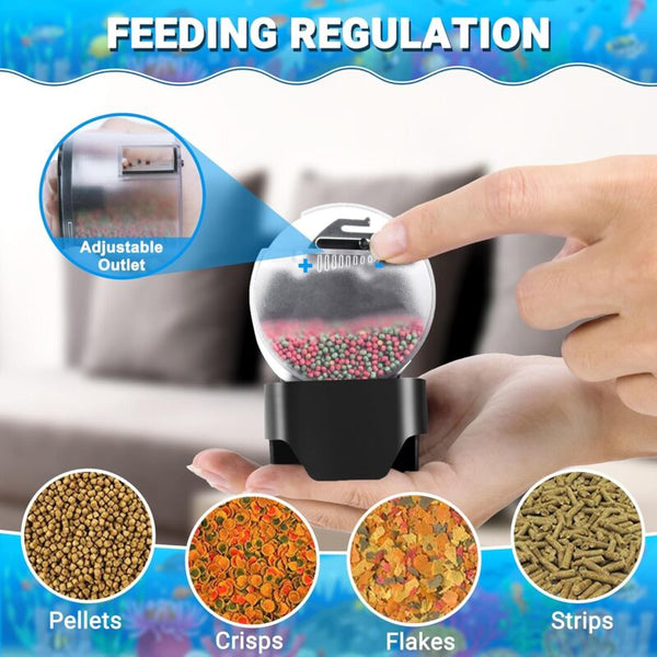 Aquarium Fish Feeder Multifunctional Adjustable Automatic Food Dispenser Plug In Turtle Vacation Resun Af2020 Fish Feeders